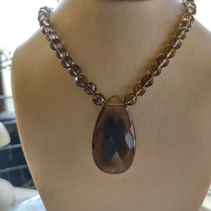 14kt quartz necklace